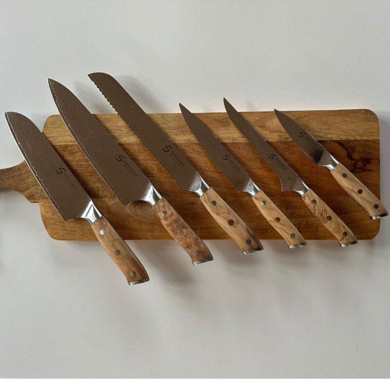 Kami knivsæt 6 dele japanske Knive