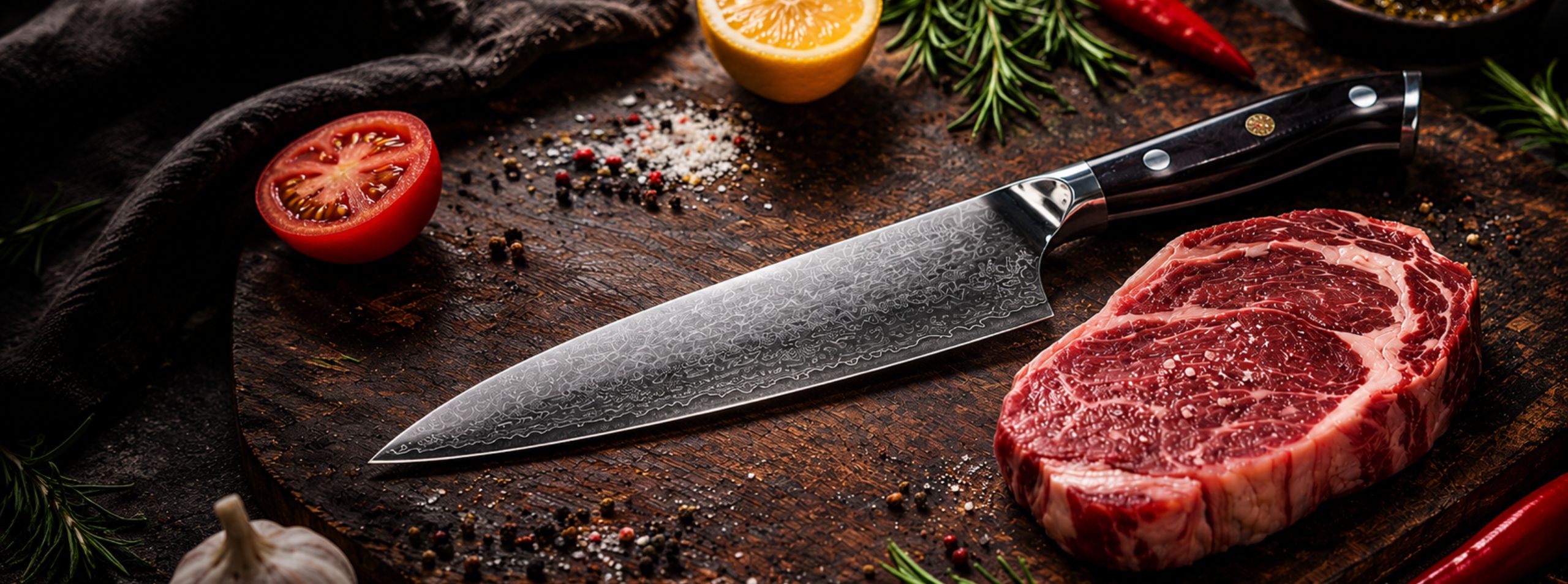 Shinto Knives forside vg-10 kerne i 67 lags damaskusstål